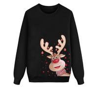 HQHYGM Full Body Costume Women Warm Christmas Jumper for Men Long Sleeve Casual Pullover Letter Print Lightweight Sweatshirt Matching Family Outfit Homewear Women Set Cotton