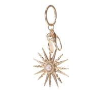 HQHYGM Golden Metal Sunshine Keychain with Fine Craftsmanship Bag Charm Women Portable Pendant for Handbags Backpacks and Car Keys Unique Accessory