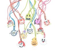 HQHYGM Halloween Favor LED Necklace Flashing Electronic Necklaces Toy Festival Glowin The Dark Kids Party Props 12pcs
