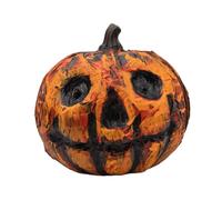 HQHYGM Halloween Lantern Scary Props Decor Creepy Horror Pumpkin Light Ornament for Yard Indoor Holiday Celebration Tabletop