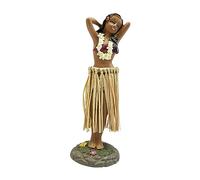 HQHYGM Hawaiian Doll Dancing Girl Car Dashboard Resin Craft Collection Figurines for Bedroom Party Kitchen Decorations
