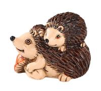 HQHYGM Hedgehog Figurine Garden Accessories Statue Small Resin Creative Animal Sculpture Tabletop Ornament for Desk Bookshelf, Lying