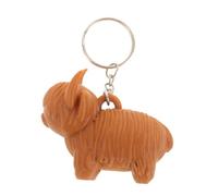 HQHYGM Highland Ornament Keychain Cute Animal Key Chain Pendant for Boys and Girls Women Lady Novely Cow