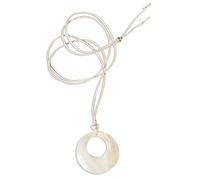 HQHYGM Hollow Round Natural Unique Clavicle Chain Party Favor Charm Choker Ornament in Circle Pendant Necklace, As Shown, Alloy Shell