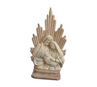 HQHYGM Holy Family Classic, Catholic Sculpture, Resin Statue Figurine for Office Table Car Home Decoration