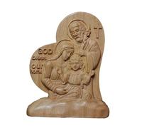 HQHYGM Holy Family Statue Jesus Mary Joseph Religious Figurine Tabletop Collection Catholic Decoration for Cabinet Living Room Party