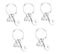 HQHYGM Hook Fish Keychain Dad Keychain Key Pendant Dad for Fathers Day Pendant for Men Fish Hook s Men Birthday ing Lure Car Metal ()