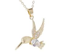 HQHYGM Hummingbird Necklace For Women, Swallow Hummingbird Necklaces Chain Birds Animal Pendant Necklaces, Cute Animal Jewelry