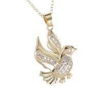 HQHYGM Hummingbird Necklace For Women, Swallow Hummingbird Necklaces Chain Birds Animal Pendant Necklaces, Cute Animal Jewelry