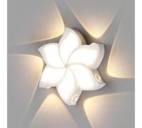 HQHYGM Indoor 12W Creative Flower Shaped Mounted Light Wall Lamps with Acrylic Lampshade for Bedroom Bedside Living Room 7in