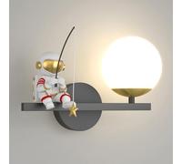 HQHYGM Indoor Bedside Light Nursery Astronaut Nordic Child'S Lamp Hardwired Bedroom Wall Fixtures for Girl Boy Room Hallway Office