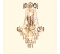 HQHYGM Indoor Crystal Wall Light *4 48W 3 Color Temperature Antdecoration Light Luxurious Wallpmalist Crystal Bedside Lightd Wall