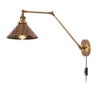 HQHYGM Indoor G9 Wall Light Solid Wood with Pull Cord Wall Lamp White Glass Lampshade Wall Creative Retro Iron (Not Included) for Living Room Bedroom (1 Pack)