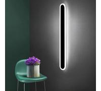 HQHYGM Indoor Wall Lamp Black Oval Wall Light 3000K/4500K/6000K Wall Mounted Acrylic Wall Suitable for Kitchen Bedroom Corridor Stairs Balcony Decorative Wall