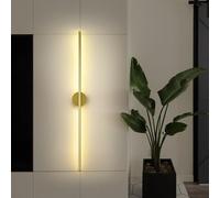 HQHYGM Indoor Wall Lamp Long Strip Wall Mounted Light Nordic Style Wall Minimalist Background Decoration for Bedroom Mirror Stairs 3000K/4500K/6000K Nightlight