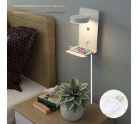 HQHYGM Indoor Wall Light with 5V/2A USB Charging Port Wall with Touch Dimmable Wall Lamp with 1.8m Cord 350° Rotating Bedroom Bedside Reading Light Living Room Hotel Room