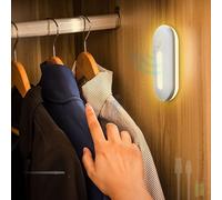 HQHYGM Indoor Wall Light with Motion Sensor Wall Lamp Dimmings Wall USB Rechargeable Wall with Switches 2700K for Bedroom Living Room Corridor (White Warm Light)