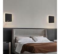 HQHYGM Indoor Wall Light with Touch Control Switches Wall Lamps Interior Decor Wall Sconces for Bedroom Cafeteria Decorative Illumination 3000K/4500K/6000K Acrylic