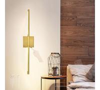 HQHYGM Indoor Wall Lights with Remote Control Dimmable Wall Lamp USB Rechargeable Rotatable 350° Wall with Touch Control for Bedroom Living Room (100cm Copper)