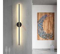HQHYGM Indoor Wall Lights with Remote Control Dimmable Wall USB Rechargeable 350° Rotation Wall Lamp with Touch Control Long Linear for Living Room Bedroom (118cm Round)