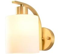 HQHYGM Indoor Wall with Brass Lampshade and Glass Shade - Energy-Efficient Decorative Lamp