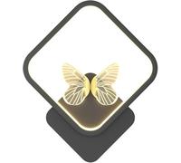 HQHYGM Iron Wallp with Crystalpshade Butterfly Decoindoor Wall Light Fixture Wall Mounted Lightifor Bedroom Liviroom Hallway Accent Wall Decorp for Home
