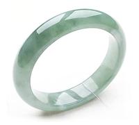 HQHYGM Jade Bangle Bracelet, Old Pit Green Jade Bangle, Jade Color Bracelet, Ideal for Women, for Family, with Jewelry Box, 56-62mm,56mm