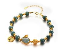 HQHYGM Jade Fulu Hand String S925 Silver Blessing Brand This Life Year Bracelet