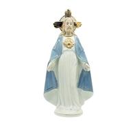 HQHYGM Jesus Statue Religious Figurine Collectible Ceramic Xmas Decor Christmas Decoration Desktop Ornament for Festival Centerpiece
