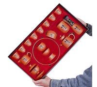 HQHYGM Juego de té de Regalo Juego de té Chino Kungfu, para Exteriores y Oficina Excelente Tetera de Arcilla Morada Yixing Juego de té Zisha Juego de té Tetera Jinglan Cerámica/Vidrio Hervidor de