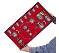 HQHYGM Juego de té de Regalo Juego de té Chino Kungfu, para Exteriores y Oficina Excelente Tetera de Arcilla púrpura Yixing Juego de té Zisha Juego de té Tetera Jinglan Cerámica/Vidrio Hervidor de