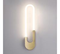 HQHYGM Ledd Wall Light Wall Linear Wall Lamp Metal Wall Sconces Geometric Wall Mount Lights for Living Room Bedroom Bedside Hallway Stairs/4000K/60Cm