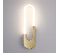 HQHYGM Ledd Wall Light Wall Linear Wall Lamp Metal Wall Sconces Geometric Wall Mount Lights for Living Room Bedroom Bedside Hallway Stairs/4000K/40Cm