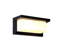 HQHYGM Light Sensor IP65 Waterproof Square Outside Lights Exterior Fixture Outdoor Wall Lamps for Patio Balcony Garage Workshop
