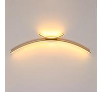 HQHYGM Linear Wall Minimalist Sconces Wall Fixture Metal Wall Light in Semi-ARC Smodern Wall Lamps for Living Room Bedroom 3 Color Mode Wall Washer/D/60Cm