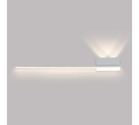 HQHYGM Linear Wall Wall Light Long Strip Wall Mounted Lamp Minimalist Sconces Wall Fixture for Living Room Bedroom Bedside Indoor Wall Washer/White4000K/80Cm