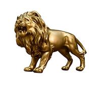 HQHYGM Lion Figurine Resin Statue Home Decor Tabletop for Office Indoor Living Room