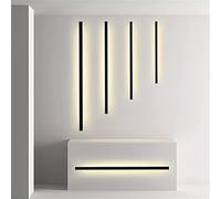 HQHYGM Long Strip Lights Bedroom Wall Light Bar Indoor Wall Lamp Aluminum Bedside Light Decoration Black Rectangle Living Room Up Down Lamp Corridor Stairs