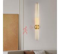 HQHYGM Long Strip Wall Lights with Motion Sensor Wall Lamp 3000K/4000K/6000K Wall Aluminum Mounted Indoor Bedside Decoration Light Living Room