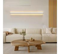 HQHYGM Long Wall Indoor Dimmable Wall Lamp with Remote Control Linear Aluminium Acrylic Wall Sconces for Living Room Bedroom Hallway Corridor 3000K-6500K