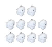 HQHYGM Lovely Flock Charm for Creative Jewelry Projects and Delicate Accessories Resin Flocking Puppy Pet Animal Pendant
