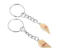 HQHYGM Magnetic Heart Keyring Zinc Keychain Bag Pendant Charm Valentines Gift for Couples Backpack Decoration