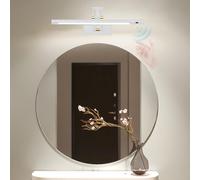 HQHYGM Mirror Front Wall Indoor Waterproof Wall Light with Hand Motion Sensor Wall Lamp with Adjustable Arm Wall Long Strip for Bathroom Vanity Bedroom (White-Neutral Light 73cm)