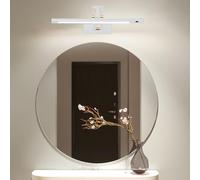 HQHYGM Mirror Front Wall Indoor Waterproof Wall Light with Hand Motion Sensor Wall Lamp with Adjustable Arm Wall Long Strip for Bathroom Vanity Bedroom (Copper -White Light 58cm)