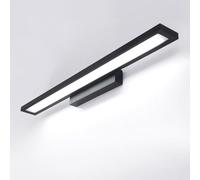 HQHYGM Mirror Front Wall Light Indoor Bathroom Waterproof Wall Lamp Vanity Wall Decorative Wall Long Aluminium for Dartboard Photo Mirror (Black-White Light 40cm)