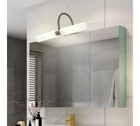 HQHYGM Mirror Front Wall Light Indoor Wall Lamp IP65 Waterproof Wall Bathroom Vanity Wall Black Iron Glass for Makeup Corridor Bedroom (Neutral Light)