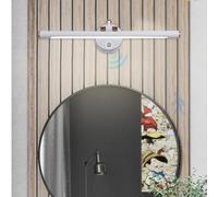 HQHYGM Mirror Front Wall Light with Motion Sensor Wall Lamp with 17-22cm Adjustable ArmWall 210° Rotation Wall Indoor Waterproof for Vanity Bathroom Living Room (White-White Light 43cm)