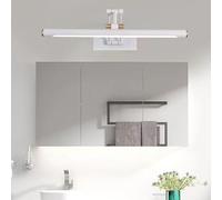 HQHYGM Mirror Wall Lamp Bathroom Waterproof Wall Light Indoor 180° Rotatable Wall with Adjustable Arm Wall Long Strip Iron Acrylic for Vanity Corridor (White-White Light 73cm)