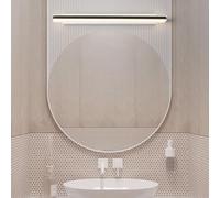 HQHYGM Mirror Wall with Waterproof Bathroom Wall Lamp Acrylic/Iron Long Rectangular Wall Indoor Minimalist for Living Room Bedroom Hallway (40cm White Neutral Light)