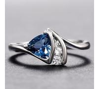 HQHYGM Mnyixsi Anillo de Compromiso de Boda Creativo con circonita cúbica para Mujer, con Temperamento Encantador, Corte cojín, geometría, circonita cúbica, diseño único, halo de circonita cúbica,